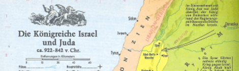 Landkarten Israel zur Zeit der Könige